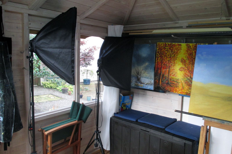 Left side of the studio